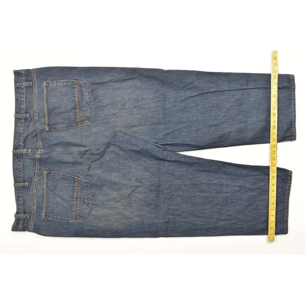 The Foundry Supply Co Men Jeans 50x30 Blue Regular Fit Straight Leg 100% Cotton